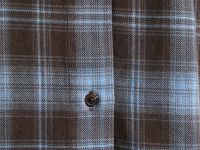 Рубашка в клетку из хлопка, Коричневый