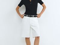 Футболка хенли из хлопка, Черный