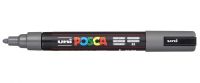 Маркер UNI "POSCA" PC-5M, 1,8-2,5 мм, наконечник пулевидный, цвет темно-серый