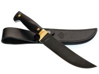 Нож Пчак Витязь Рустэм, сталь VG-10, рукоять G10/латунь, черный