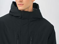 Утеплённая парка с капюшоном, Черный