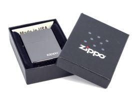 Зажигалка ZIPPO ZL Ebony, латунь с никеле-хромовым покрытием, черный, глянцевая, 36х56х12 мм
