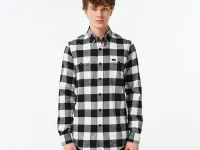 Мужская клетчатая рубашка Lacoste Slim Fit
