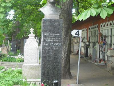 Могила - Теляков Николай Матвеевич (1902-1950), Герой Советского Союза