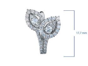 Серьги из белого золота э4712сг02210964