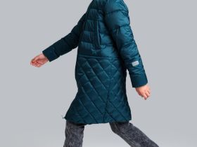 Пальто текстильное с полиуретановым покрытием для девочек