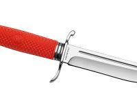 Нож Витязь B5400-2 Разведчик, сталь 9Cr18MoV, рукоять эластомер, красный