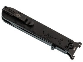 Складной нож Перемен Зубры BW, сталь 8Cr14MoV, рукоять FRN, черный