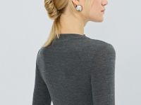 Лонгслив с шерстью, Серый