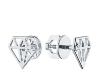 Пусеты из серебра с бриллиантами э0601пс07172100