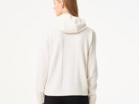 Женский шерстяной свитер-толстовка Lacoste на молнии с капюшоном