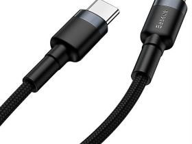 Кабель Baseus Cafule Type-C/Lightning 100см (CATLKLF-G1) (черный)
