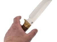 Туристический нож Лорд, сталь 65х13, рукоять орех