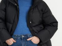 Пуховик со съемным капюшоном