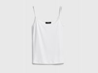 Базовый топ из микрофибры, Белый