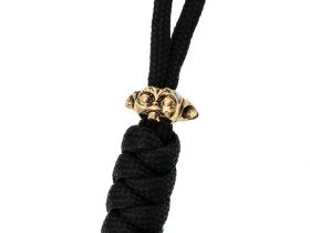 Бронзовая бусина "Голова Грогу" с темляком