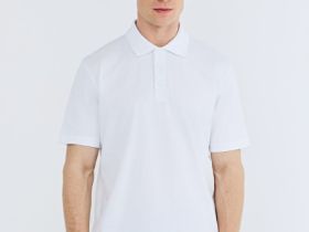 Поло из хлопка, Белый
