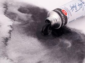 Акварель "Белые Ночи" в тубе 10 мл Сажа газовая