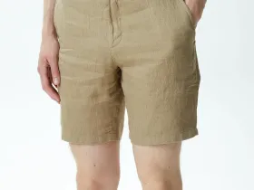 Мужские льняные шорты Lacoste стандартного кроя