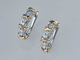 Серьги из комбинированного золота э4812сг07156100_white