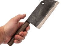 Тяпка для мяса След Ковки, сталь У8, рукоять дерево