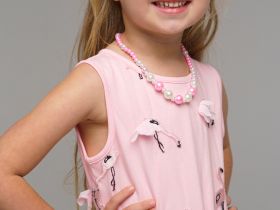 Комплект: бусы, браслет