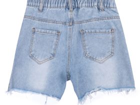 Шорты текстильные джинсовые для девочек