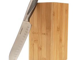 Подставка для ножей Okroshka Bamboo, бамбук