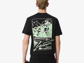 Мужская футболка Lacoste классического кроя из органического хлопка