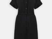 Платье А-силуэта с поясом на кулиске