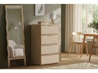 Комод Флавир 70x102 Рогожка Бежевый