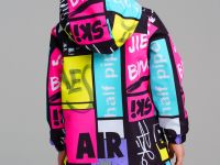 Куртка текстильная с полиуретановым покрытием для девочек (ветровка)