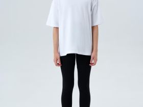 Комплект трикотажный для девочек: фуфайка (футболка), брюки (легинсы)