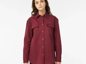 Женская рубашка Lacoste из смеси хлопка