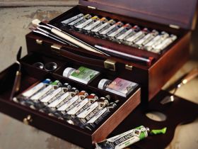 Набор акрила Talens "Rembrandt" Master 20 цв*40 мл, в деревянной коробке
