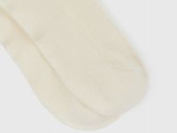 Гольфы в рубчик с шерстью, Белый