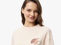 Женская футболка Lacoste из хлопка