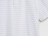 Поло с принтом, Белый