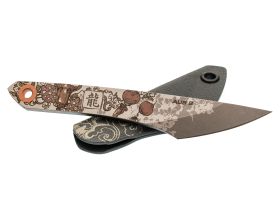 Нож киридаши Koi Dragon, сталь AUS-8