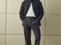 Кардиган с содержанием шерсти, Серый