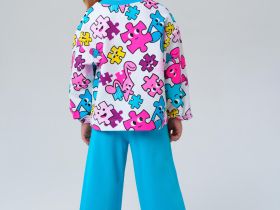 Комплект трикотажный для девочек: толстовка, брюки