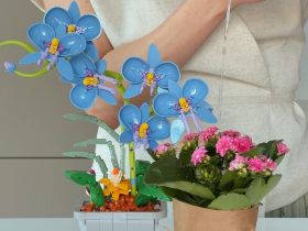JK29011 Конструктор Голубая орхидея