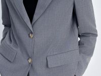 Жакет из шерсти и лайкры