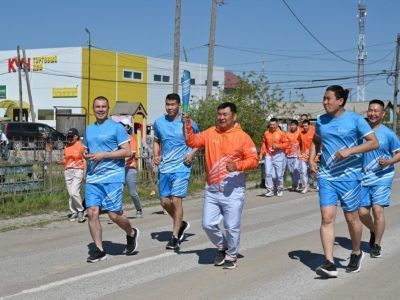 Эстафету огня VIII игр «Дети Азии» встретил Таттинский район