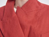 Двубортный укороченный жакет