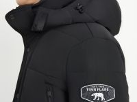 Пуховое полупальто со съемным капюшоном