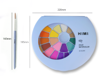 Набор акварели HIMI 38 цветов, голубой