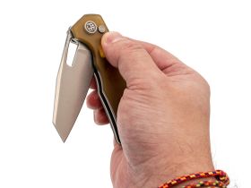 Складной нож Petrified Fish Trilobite, сталь 14C28N, рукоять PEI (Ultem)