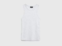 Базовый топ в рубчик, Серый