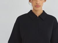 Поло на молнии, Черный